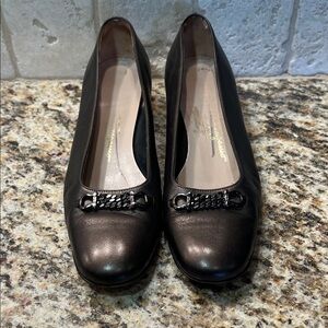 Salvatore Ferragamo Bronze Flats